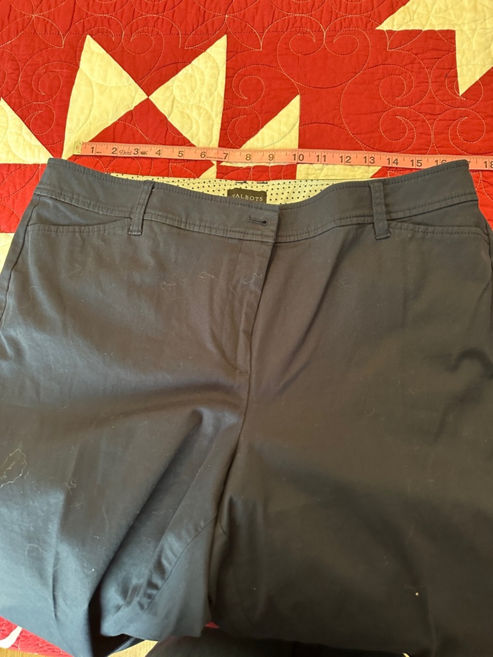Talbots Navy Perfect Crop Pant - Picture 5 of 8